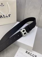 BALLY Men's Black Belt - Image 4