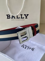 BALLY Men's Burgundy Belt (Same Style as in Specialty Stores) - Image 9
