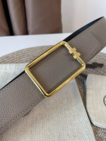 Hermès Men's 38MM Brown Reversible Belt (Same Style as on the Official Website) - Image 2