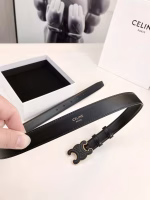 CELINE Women's 2.5cm Black Belt - Image 2
