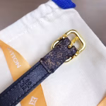 Daigou-sourced authentic grade LV women's Iconic belt with a pinky-width design - Image 7