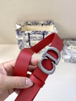 Dior Women's 3.0cm Vintage Buckle Double-sided Cowhide Belt - Image 9
