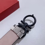 Ferragamo Classic Buckle Men's Reversible Belt - Image 3