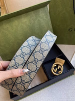 Gucci New Style Genuine Leather Double-Buckle Two-End Gift Box Belt - Image 7