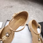 CHANEL Classic Spring/Summer Double C Buckle Pearl Camellia T-Strap Mary Jane Shoes - Image 7