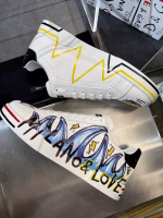 Dolce & Gabbana Street Graffiti Portofino Calfskin Sneakers - Image 4