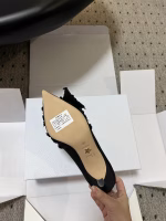 Dior 2024 Spring/Summer Bow Pearl Kitten-Heel Flats - Image 8