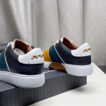 Zegna Smooth Leather Gradient Patchwork Low-Top Sneakers - Image 6