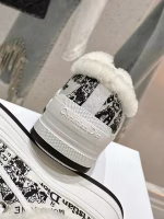 Dior Embroidered Platform Fleece-Lined Casual Shoes - Image 8