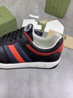 GUCCI High-Top Calfskin Perforated Series Casual Shoes - Image 5