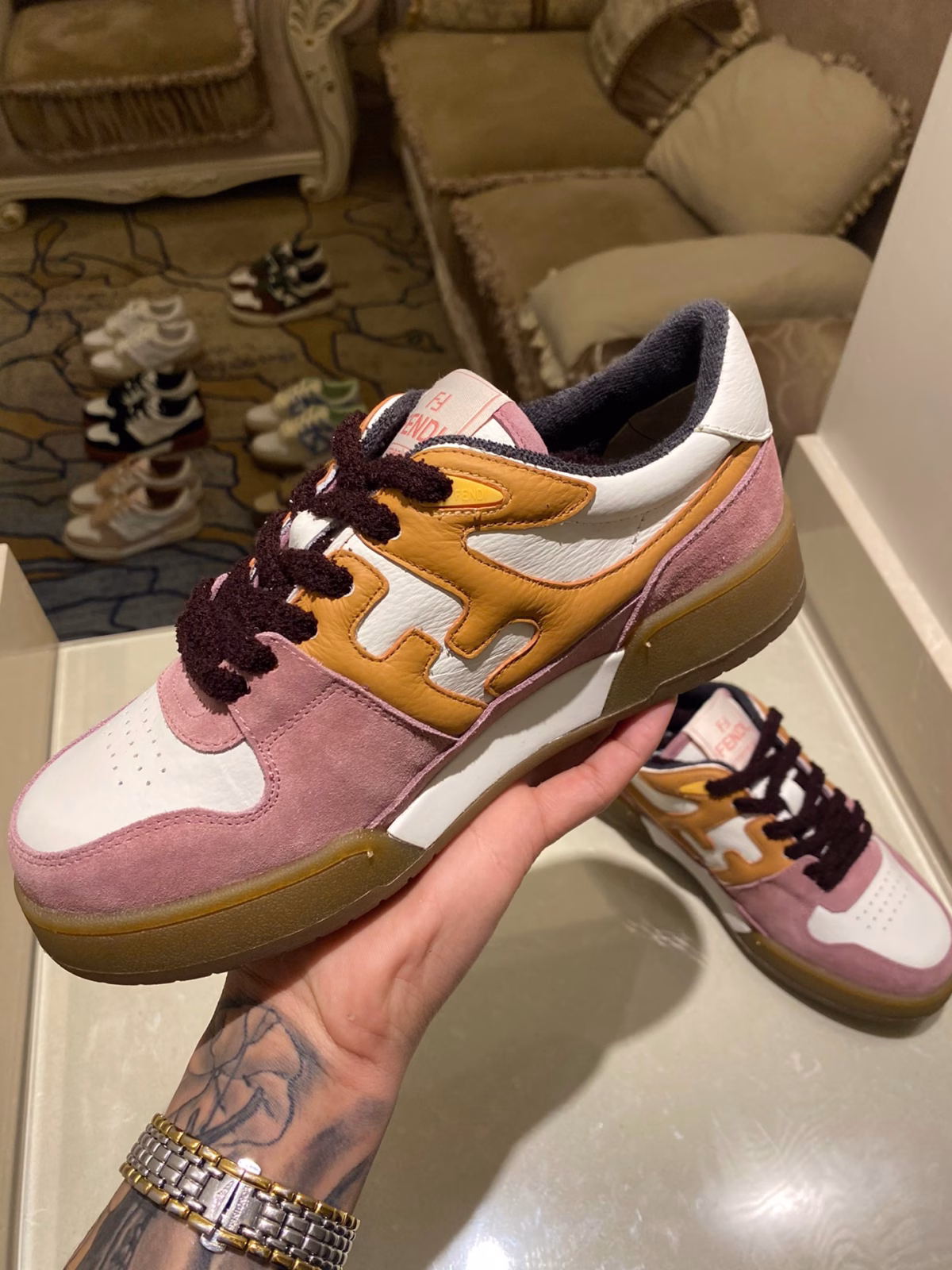 2022 Latest Fendi Match Sports Shoes - Couple Style - Image 4