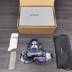 Balenciaga Phantom Sneaker 3XL Generation 10 Silver-Gray-Purple Distressed Trendy Running Shoes - Image 6