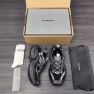 Balenciaga 6XL Round-Toe Lace-Up Low-Top Chunky Sneakers (Black) - Image 4