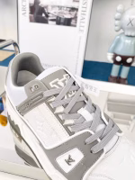 LV gray and white Trainer men's sports shoes - Image 5