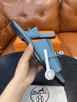 Hermès Men's Genuine Leather Slippers - Image 7