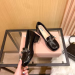 Miu Miu New Style Block Heel Flat Shoes - Image 7