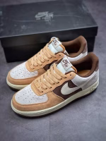 Nike Suede Coffee Bean Air Force-style Sneakers - Image 2