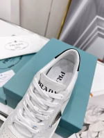Prada 2022 Early Spring New Triangle Logo Perforated Sneakers/Skate Shoes - Image 6