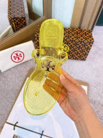Tory Burch Patent Leather Collection Classic Fashion Flat Toe-Post Sandals - Image 8