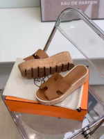 Hermès 2022 New Platform Slippers - Image 6