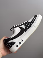 Louis Vuitton × Nike Collaborative Patchwork Sneakers - Image 2