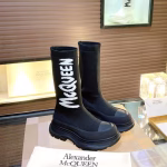 Alexander McQueen 2022 Early Autumn Flyknit Sock Boots - Image 3