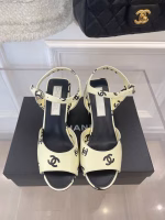 Chanel 2022 Spring-Summer New Arrival: Double C Peep-Toe Block Heel Sandals - Image 4