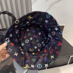 LV Louis Vuitton Classic Black Bucket Hat - Image 6
