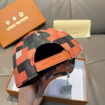 LV High-Quality Colorful Checkerboard Baseball Cap - Image 8