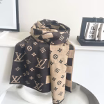 LV Louis Vuitton 100% Imported Knitted Cashmere Scarf - Image 8