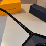 LV Louis Vuitton New Metal Single-Bridge Aviator Sunglasses - Image 8