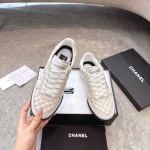 CHANEL Fall/Winter 2025B Black & White Panda Colorway Lambskin Quilted Tennis Shoe - Image 7