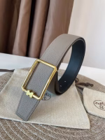 Hermès Men's 38MM Brown Reversible Belt (Same Style as on the Official Website) - Image 3