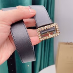 Burberry pin buckle women's belt with Swarovski crystals - Image 4