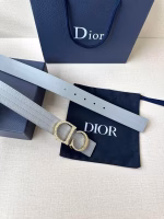 Dior Men's Bright CD Buckle Double-sided Belt - Image 4