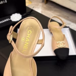 Chanel 25P Spring-Summer New Double C Block-Heel Sandals - Image 7