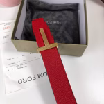 Tom Ford New Arrival: 3.8cm Wide Eyelet Belt - Image 7