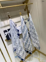 New Chanel original single striped silk square scarf - Image 7