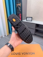 Putian pure original LV cowhide large-logo driving shoes - Image 7