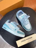 Louis Vuitton Trainer Couple's Retro Basketball Sneakers - Image 4