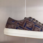 Fendi Domino Collection Monogram FF Canvas Couples' Casual Sports Skate Shoes - Image 3