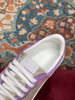 Gucci Couples' Light Luxury Retro Classic Perforated White Sneakers - Image 6