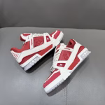 LV's new Trainer red and white sports shoes - Image 5