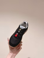 Miu Miu 2025 Spring-Summer Athletic American Retro Style Lace-Up Distressed Sneakers - Image 6