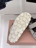 Miu Miu 2025 Spring-Summer New Collection Velcro Beach Slippers for Women - Image 7