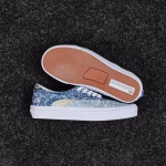 Vans Denim Blue and White Paisley Canvas Shoes - Image 9