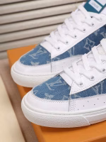 LV denim upper spliced logo sneakers - Image 5