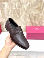 Salvatore Ferragamo Men's Formal Business Leather Shoes - Image 2