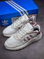 Adidas Originals Black and Red Pattern Retro Running Shoes - Image 2