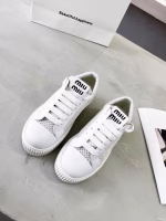 Miu Miu New Spring-Summer Collection: Women's White Mesh Sneakers - Image 6